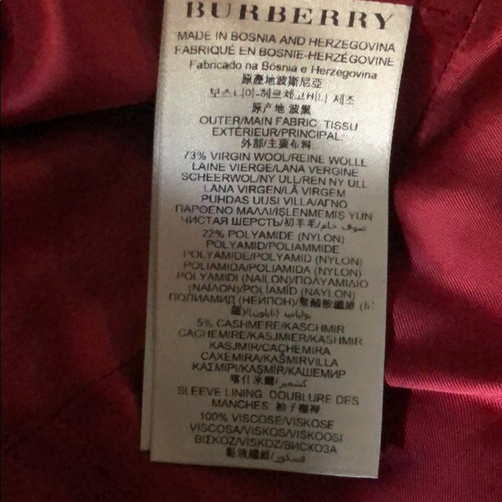 *SOLD* Burberry Coat - Picture 5 of 5